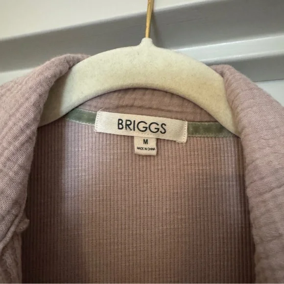 4/$25 Briggs Waffle Knit Casual Button Down Shacket - Picture 5 of 6
